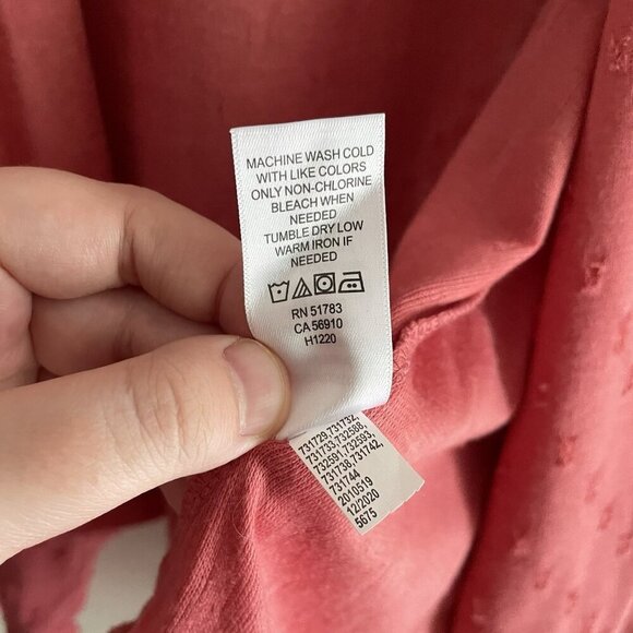 Maurices Women M Coral Swiss Dot Casual Pockets Open Front Hooded Cardigan - Picture 10 of 12